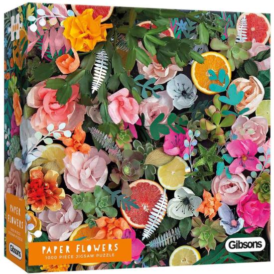 Puzzle Gibsons Flores de Papel de 1000 Piezas Puzzle Gibsons Flores de Papel de 1000 Piezas