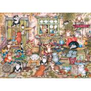Puzzle Gibsons Gatos De Patio de 1000 Piezas