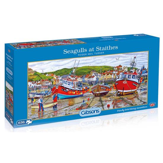 Puzzle Gibsons Gaviotas en Staithes de 636  Piezas