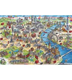 Puzzle Gibsons Hitos de Londres de 500 Piezas