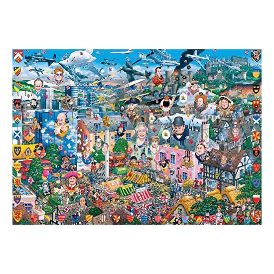 Puzzle Gibsons I Love, Gran Bretaña de 1000 Piezas Puzzle Gibsons I Love, Gran Bretaña de 1000 Piezas