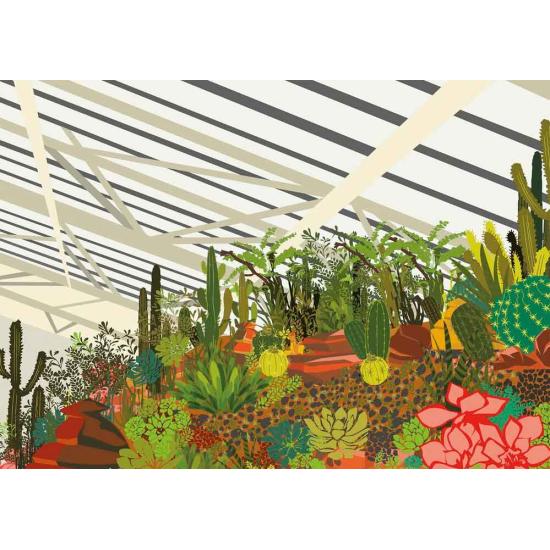 Puzzle Gibsons Invernadero de Cactus de 500 Piezas