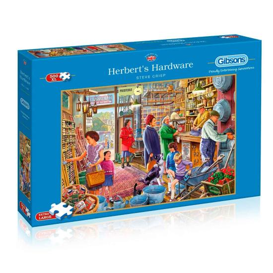 Puzzle Gibsons La Ferretería de Herbert de 500 Piezas XXL