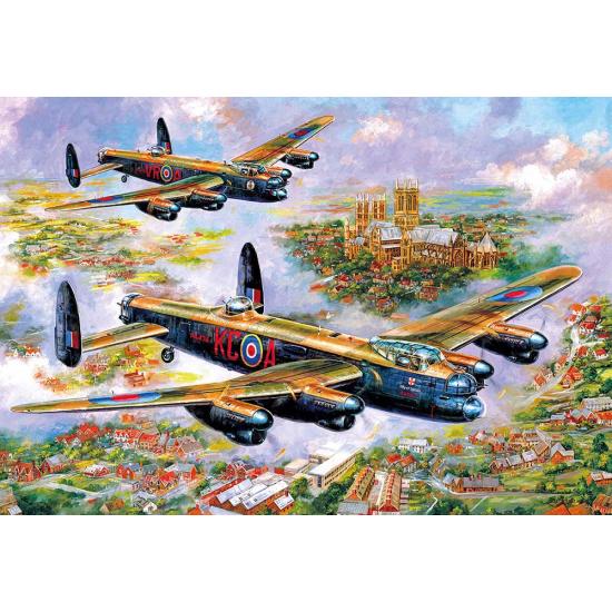 Puzzle Gibsons Lancasters sobre Lincoln de 500 Piezas Puzzle Gibsons Lancasters sobre Lincoln de 500 Piezas
