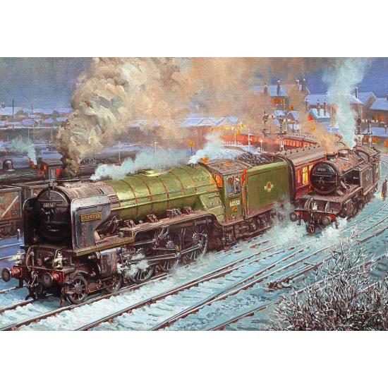Puzzle Gibsons Locomotora Kestrel en Hartlepool de 500 Piezas Puzzle Gibsons Locomotora Kestrel en Hartlepool de 500 Piezas