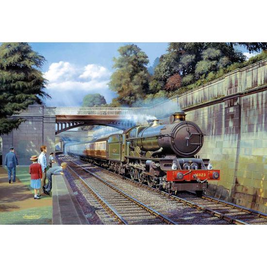 Puzzle Gibsons  Locomotoras: Principal y Circuito, 2 x 500 Piez Puzzle Gibsons  Locomotoras: Principal y Circuito, 2 x 500 Piez