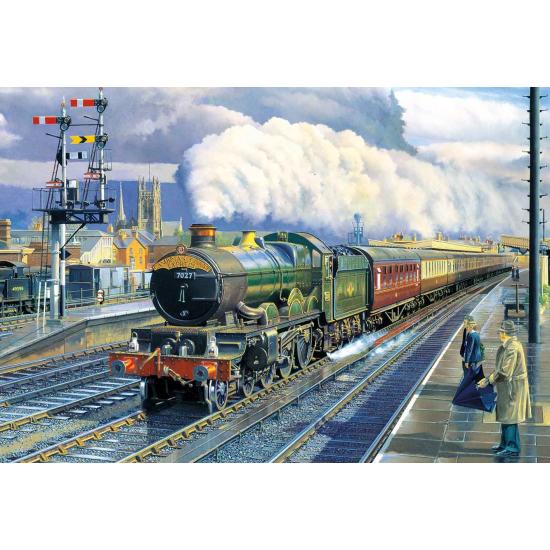 Puzzle Gibsons  Locomotoras: Principal y Circuito, 2 x 500 Piez Puzzle Gibsons  Locomotoras: Principal y Circuito, 2 x 500 Piez