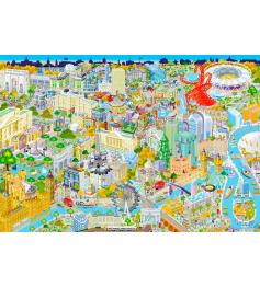 Puzzle Gibsons Londres Desde Arriba de 500 Piezas