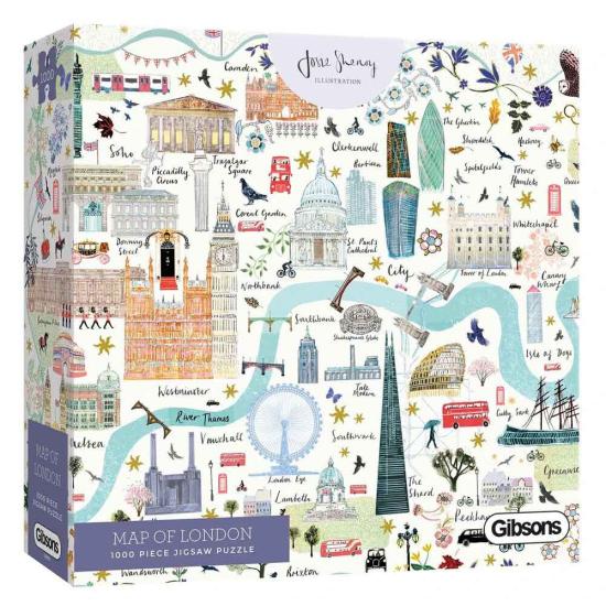 Puzzle Gibsons Mapa de Londres de 1000 Piezas Puzzle Gibsons Mapa de Londres de 1000 Piezas