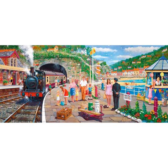 Puzzle Gibsons Mar y Tren de 636  Piezas