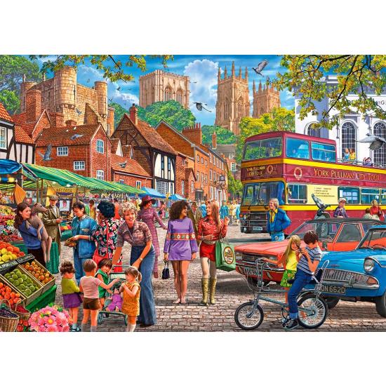 Puzzle Gibsons Mercado De York de 1000 Piezas