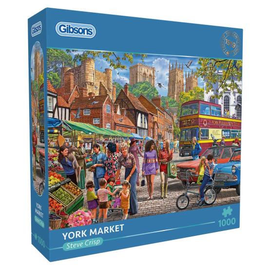 Puzzle Gibsons Mercado De York de 1000 Piezas