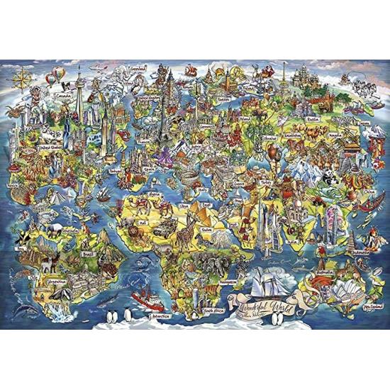 Puzzle Gibsons Mundo Maravilloso de 2000 Piezas Puzzle Gibsons Mundo Maravilloso de 2000 Piezas