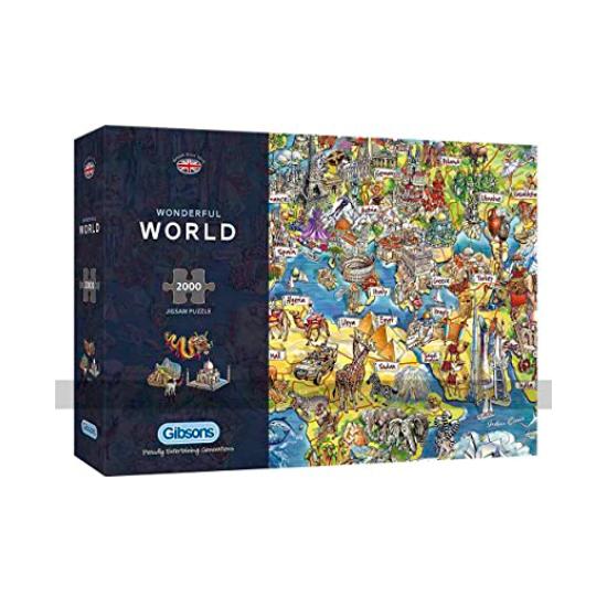 Puzzle Gibsons Mundo Maravilloso de 2000 Piezas Puzzle Gibsons Mundo Maravilloso de 2000 Piezas