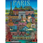 Puzzle Gibsons Paisaje Urbano De París de 500 Piezas