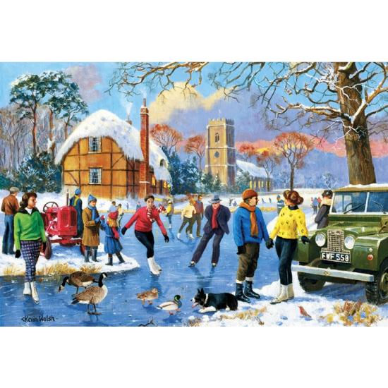 Puzzle Gibsons Patinando en el Lago de 500 Piezas Puzzle Gibsons Patinando en el Lago de 500 Piezas