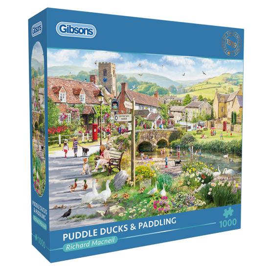 Puzzle Gibsons Patos junto al Puente de 1000 Piezas