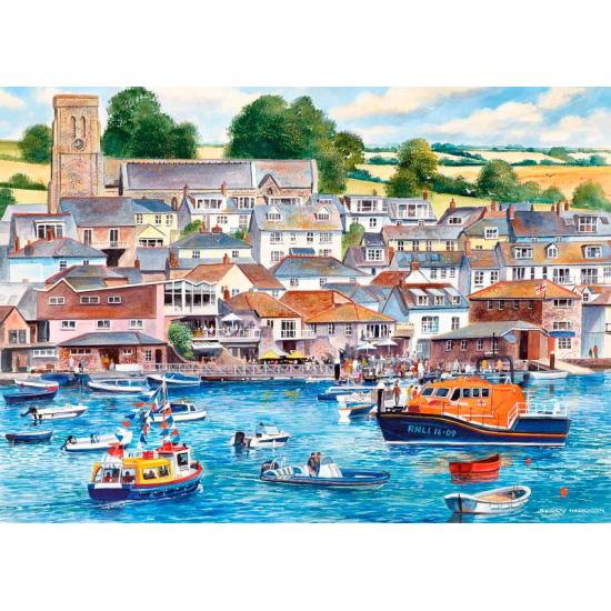 Puzzle Gibsons Puerto de Salcombe de 1000 Piezas