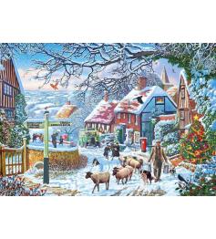 Puzzle Gibsons Un Paseo de Invierno de 1000 Piezas