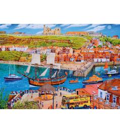 Puzzle Gibsons Velero Endeavour en Whitby de 500 Piezas