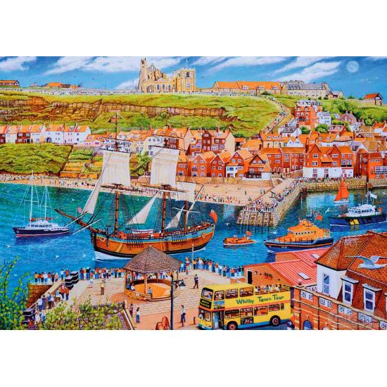 Puzzle Gibsons Velero Endeavour en Whitby de 500 Piezas Puzzle Gibsons Velero Endeavour en Whitby de 500 Piezas