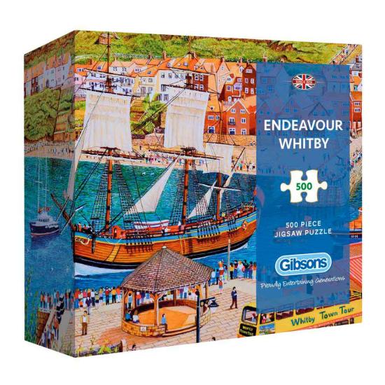 Puzzle Gibsons Velero Endeavour en Whitby de 500 Piezas Puzzle Gibsons Velero Endeavour en Whitby de 500 Piezas