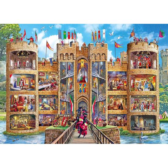 Puzzle Gibsons Vistas Interiores del Castillo de 1000 Piezas Puzzle Gibsons Vistas Interiores del Castillo de 1000 Piezas