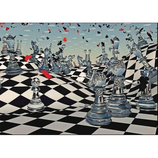 Puzzle Gold Ajedrez de Fantasia de 1000 Piezas