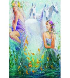 Puzzle Gold Calle de los Unicornios de 1000 Piezas