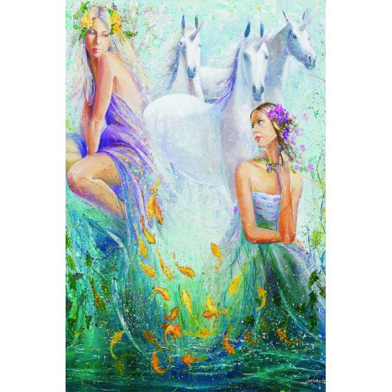 Puzzle Gold Calle de los Unicornios de 1000 Piezas