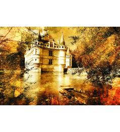 Puzzle Gold Castillo de Azay Le Rideau de 500 Piezas