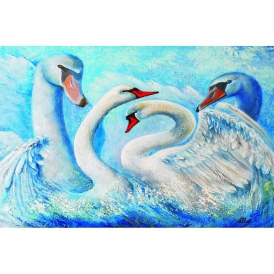 Puzzle Gold Cisnes de 1000 Piezas