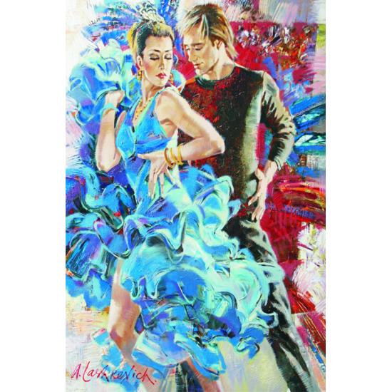 Puzzle Gold Danza en Tonos Azules de 2000 Piezas