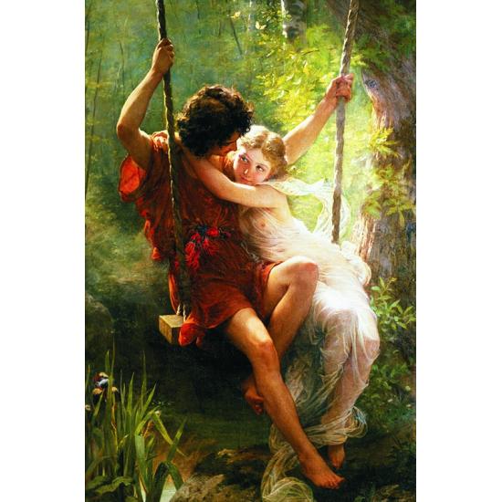 Puzzle Gold La Primavera, el Columpio de 1000 Piezas