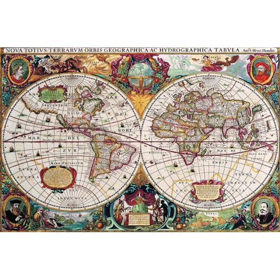 Puzzle Gold Mapa Antiguo de 1000 Piezas