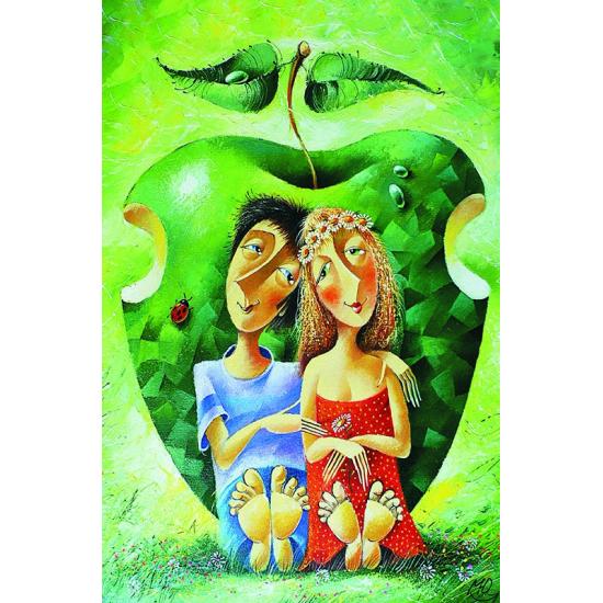 Puzzle Gold Pareja Romántica de 1000 Piezas