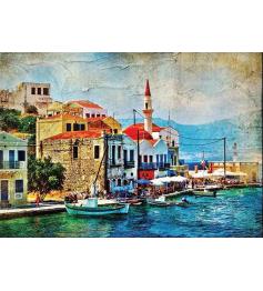 Puzzle Gold Preciosa Isla del Mediterráneo de 1000 Piezas