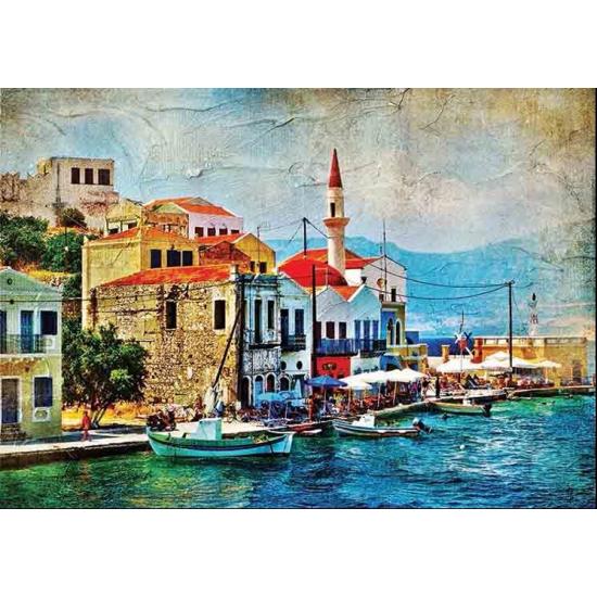 Puzzle Gold Preciosa Isla del Mediterráneo de 1000 Piezas
