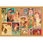 Puzzle Grafika Alfons Mucha - Collage de 2000 Piezas