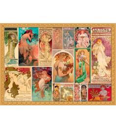 Puzzle Grafika Alfons Mucha - Collage de 2000 Piezas