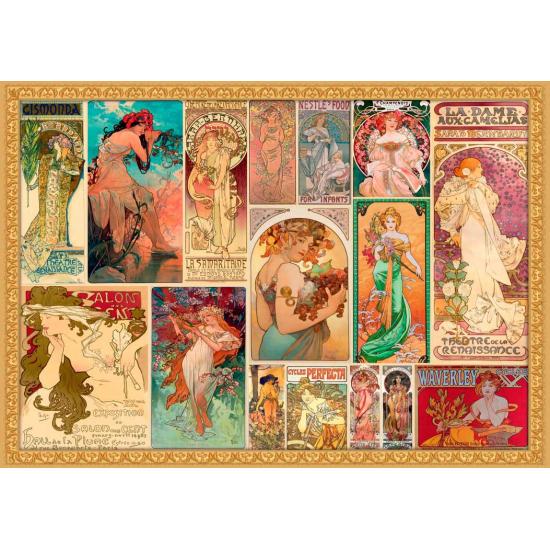Puzzle Grafika Alfons Mucha - Collage de 2000 Piezas