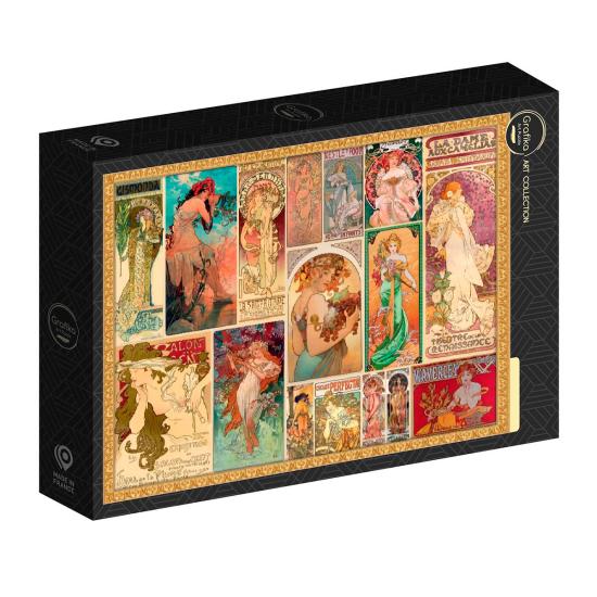 Puzzle Grafika Alfons Mucha - Collage de 2000 Piezas