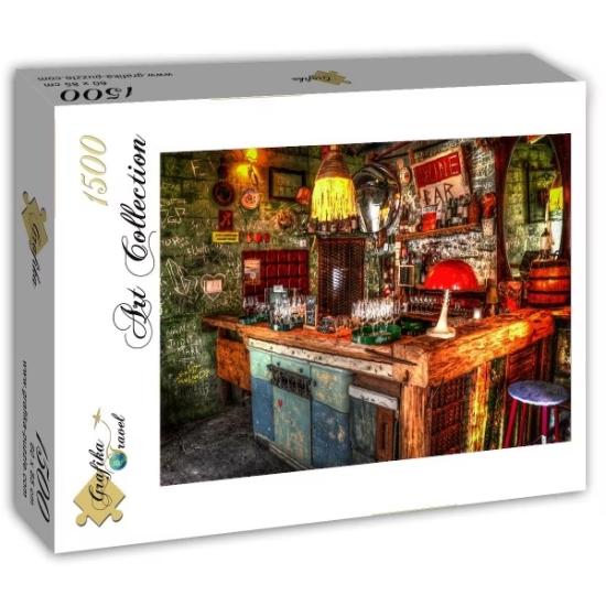 Puzzle Grafika Bar Ruinoso en Budapest de 1500 Piezas