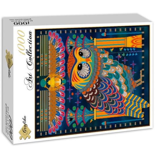 Puzzle Grafika Búho Egipcio de 1000 Piezas