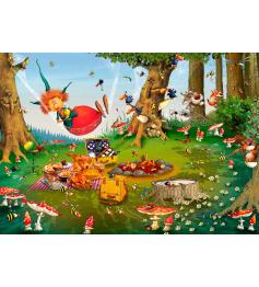 Puzzle Grafika Camping de la Bruja de 1000 Piezas