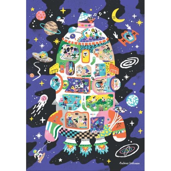 Puzzle Grafika Casa Cohete de 1000 Piezas