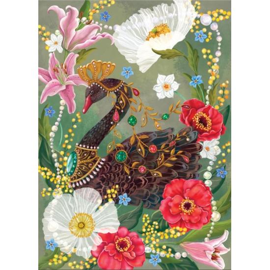 Puzzle Grafika Cisne Negro Y Perlas de 500 Piezas