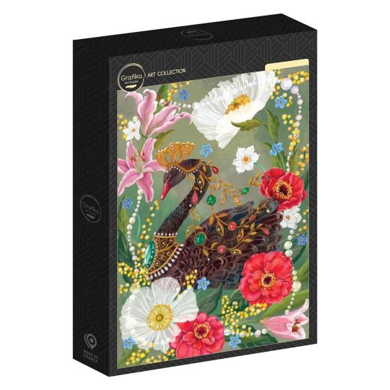 Puzzle Grafika Cisne Negro Y Perlas de 500 Piezas