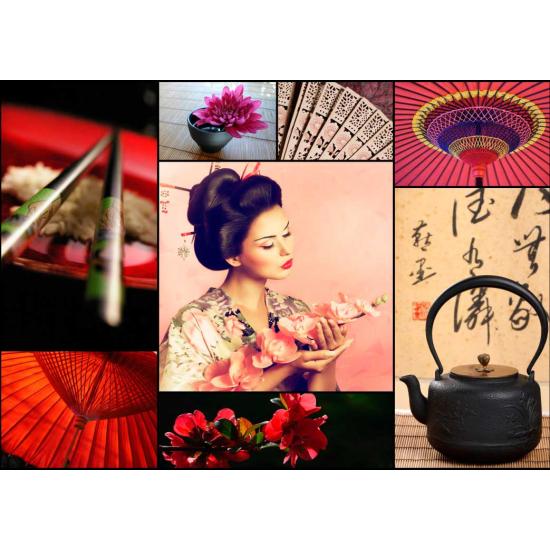 Puzzle Grafika Collage de Japón de 1000 Piezas