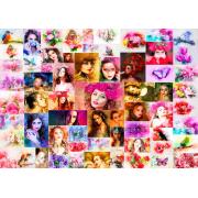 Puzzle Grafika Collage de Mujeres de 1500 Piezas